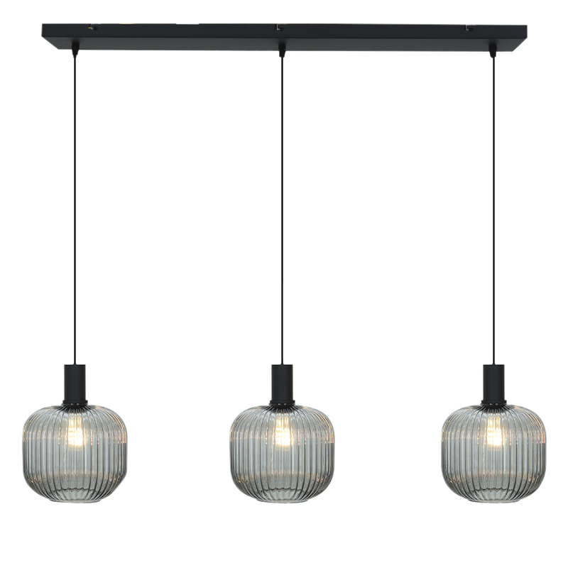 Retro Pendelleuchte Grau, Charlois