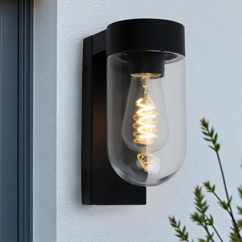 Aluminium Außenleuchte Schwarz, Bella, IP44