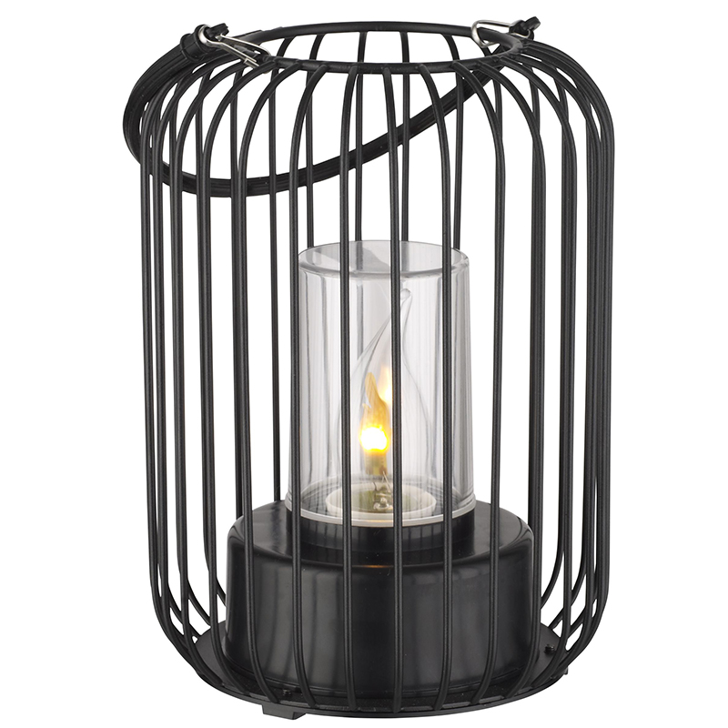 Moderne Außen Tischleuchte Schwarz, Enya, IP44