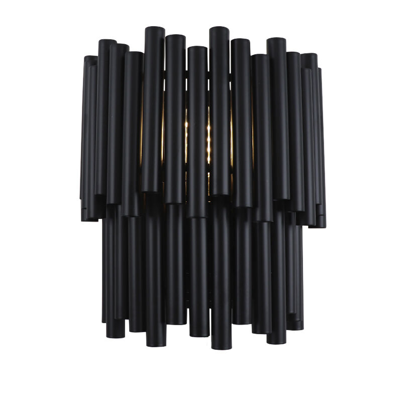 Moderne Wandleuchte Schwarz, Joelle, mit Schalter