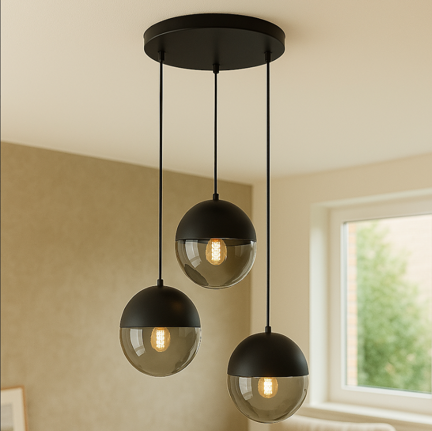 Design Pendelleuchte Grau, Nalini