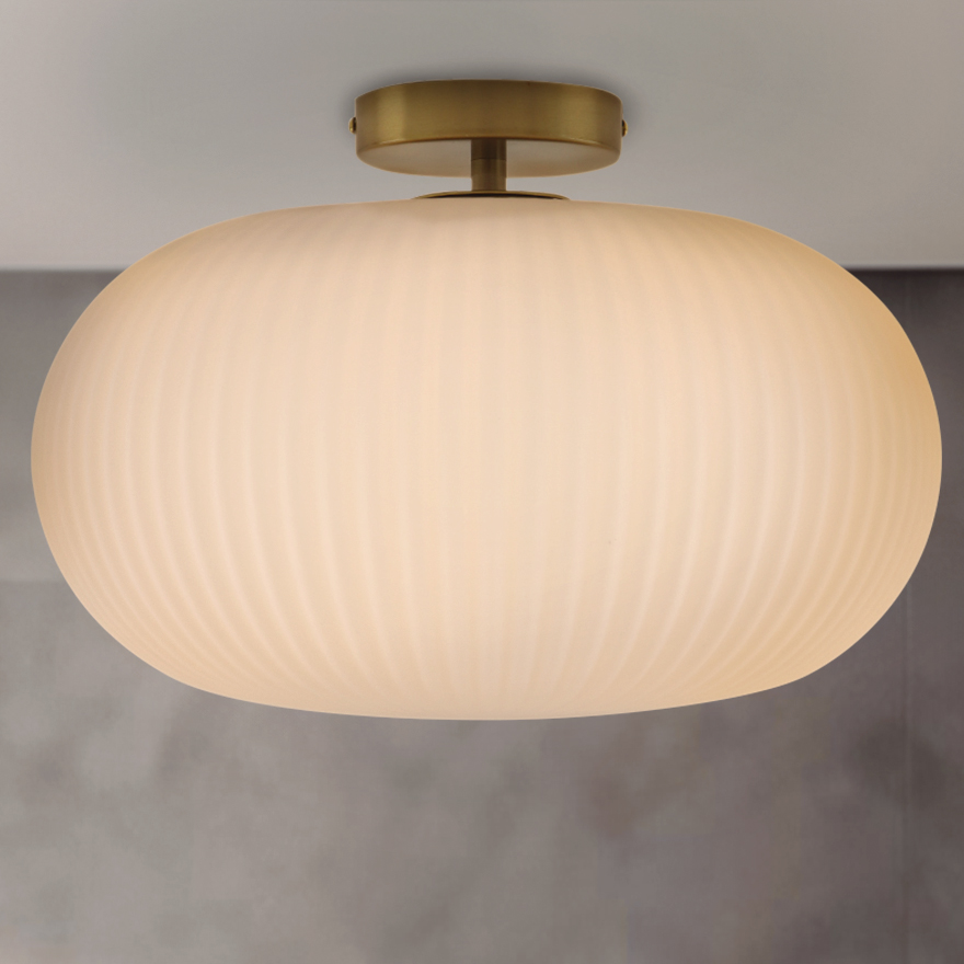 Design Badezimmer Deckenleuchte Weiß, Elliot, IP44
