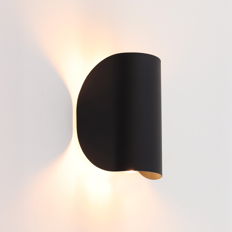 Moderne Wandleuchte Schwarz, Salomon