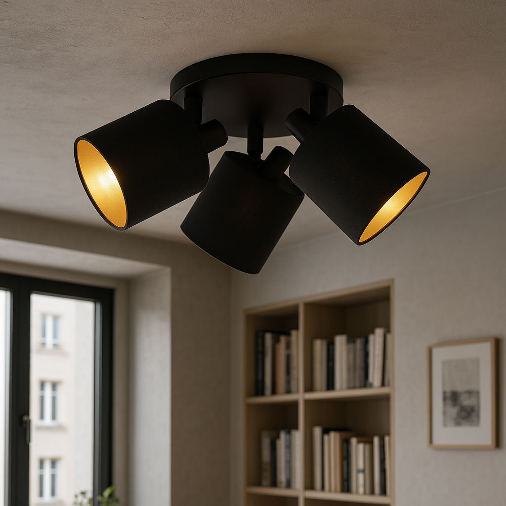 Schwarze Deckenstrahler Modern, Koge