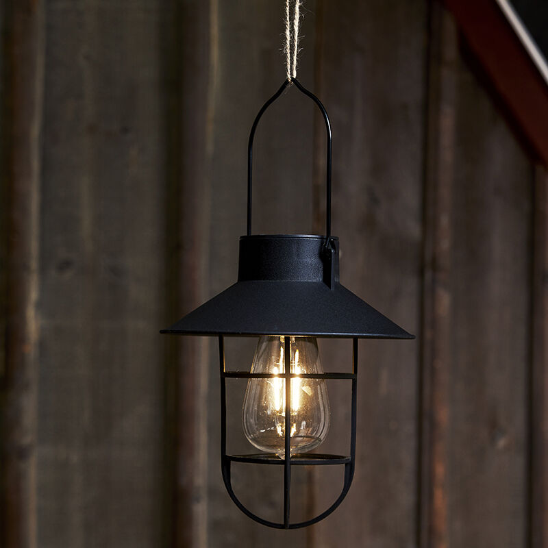 Industrielle Außenleuchte Schwarz, Adrienne, 0,03W, 3000K LED, IP44