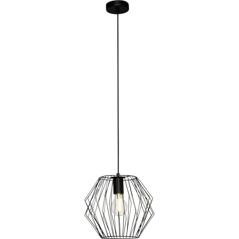 Industrielle Pendelleuchte Schwarz, Alvina
