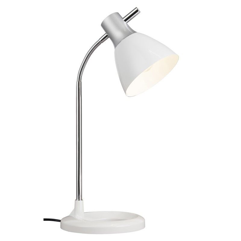Design Schreibtischlampe Weiß, Liberty, mit Schalter