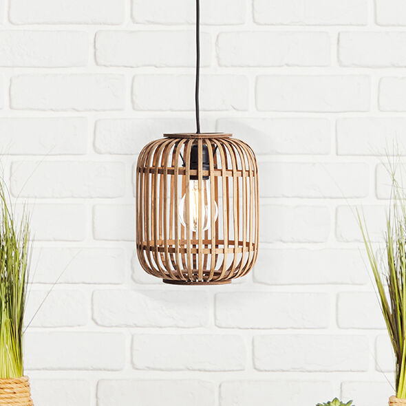 Holz Pendelleuchte Braun, Brain