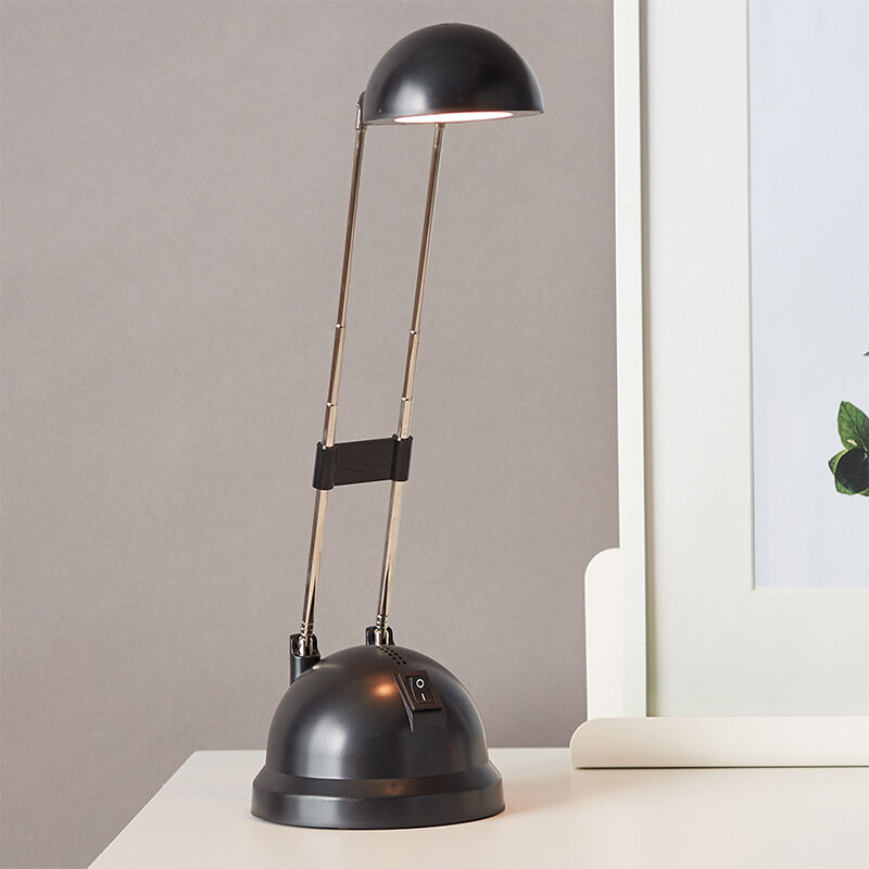 Moderne Schreibtischlampe Schwarz, Louna, 6W, 2700K LED, mit Schalter