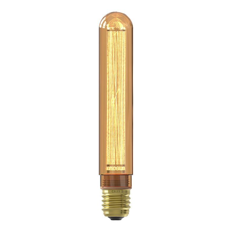Dimmbare Calex E27 LED-Röhrenlampe Bernstein, 2,3W, 1800K