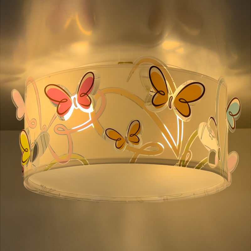 Mehrfarbige Kinderzimmer Deckenleuchte Kunststoff, Butterfly