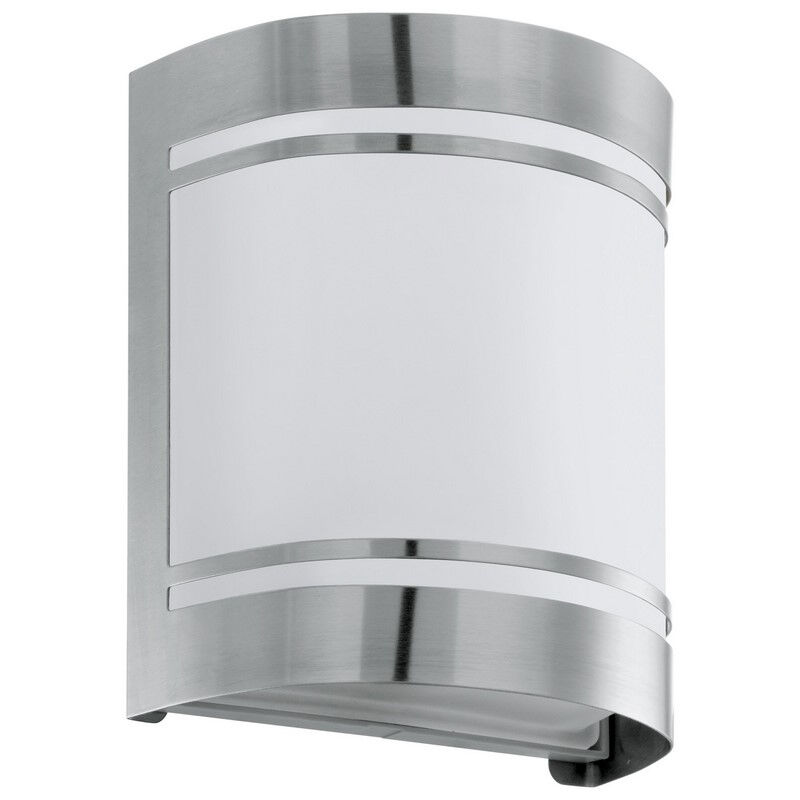 Silberne moderne Außenleuchte Glas, Aartje, IP44
