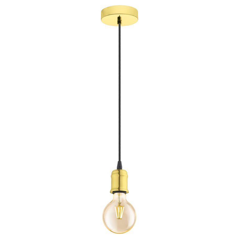 Messing vintage Pendelleuchte Metall, Christel