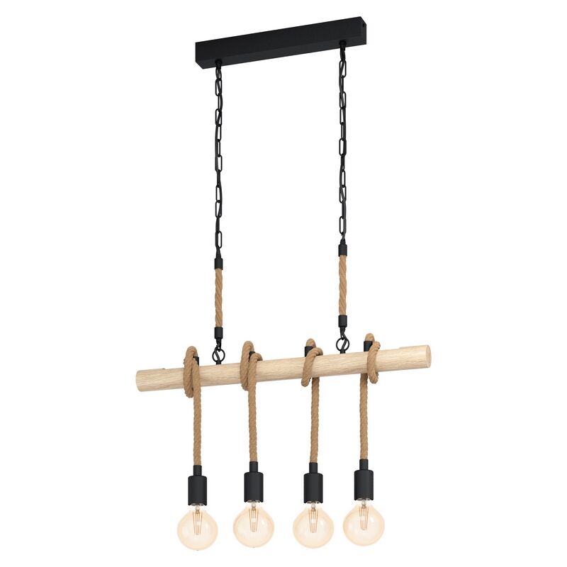 Holz Pendelleuchte Braun, Zerina