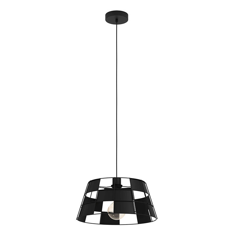 Schwarze Pendelleuchte Aluminium, Nelly
