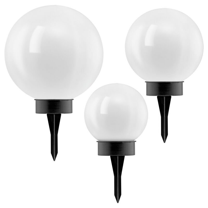 Schwarze Außenstrahler Kunststoff, Zora, 0,5W, 3000K LED, IP44, mit Schalter