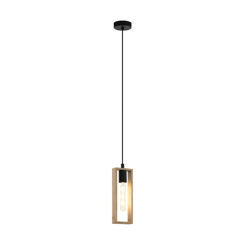 Holz Pendelleuchte Braun, Elroy