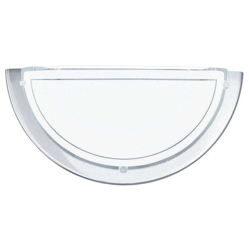 Chrom moderne Wandleuchte Glas, Agena