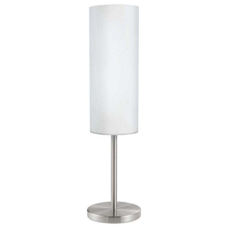 Nickel Tischleuchte Glas, Ciuda, mit Schalter