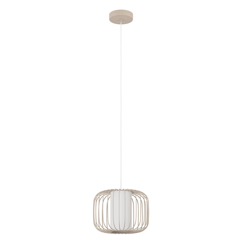 Beige industrielle Pendelleuchte Aluminium, Safira