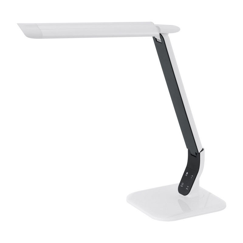 Weiße design Schreibtischlampe Kunststoff, Ilias, 6W, 5000K LED, mit Touch-Dimmer