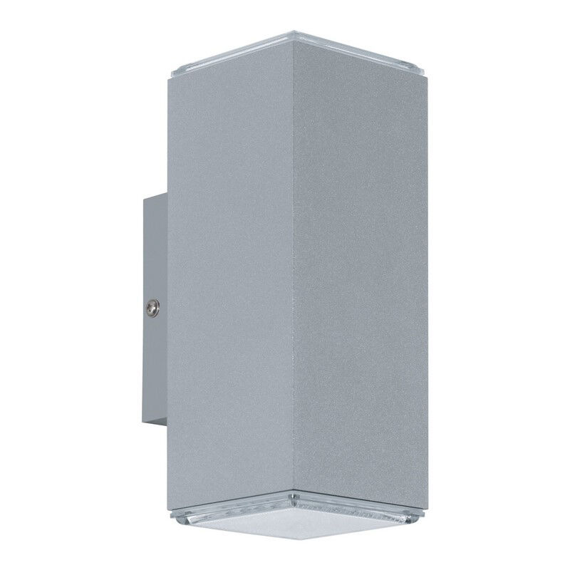 Silberne moderne Außenleuchte Aluminium, Nadira, 4W, 3000K LED, IP44