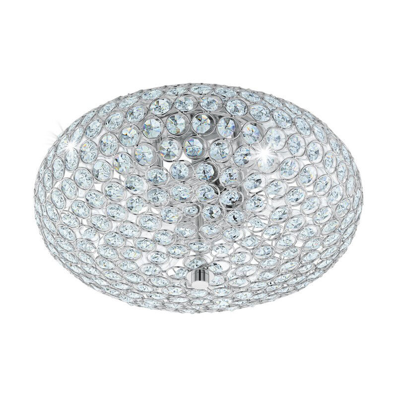 Chrom retro Deckenleuchte Glas, Annamarie