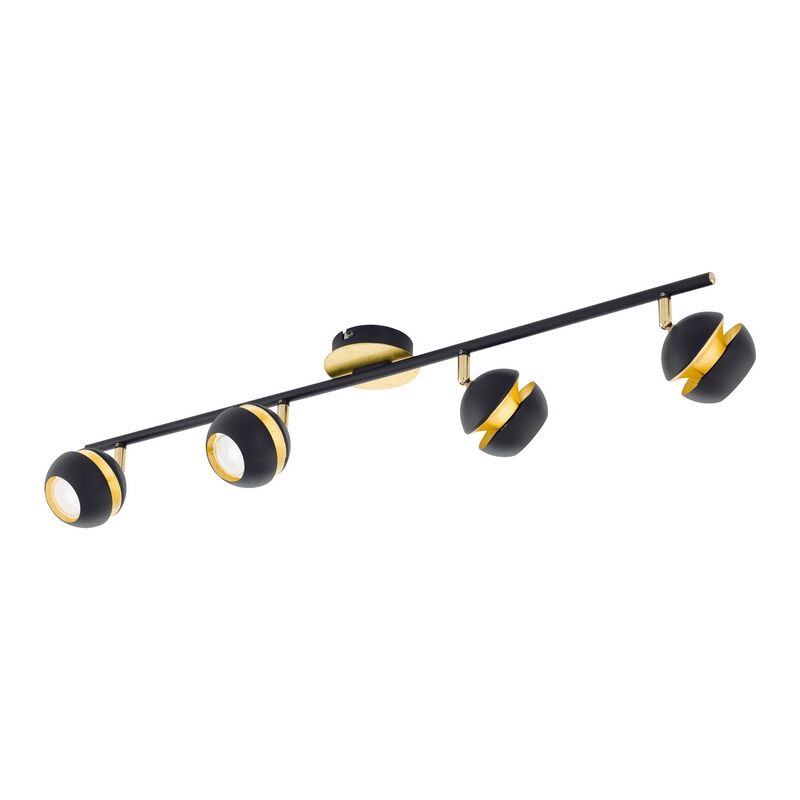 Goldene moderne Deckenstrahler Stahl, Josse