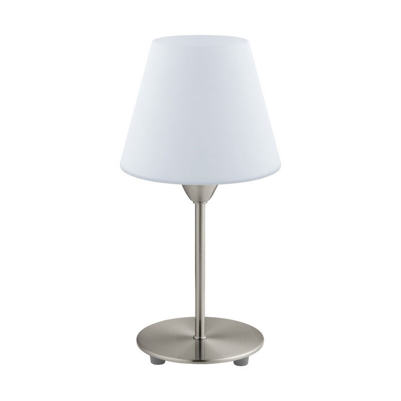 Nickel moderne Tischleuchte Glas, Asiye, mit Schalter