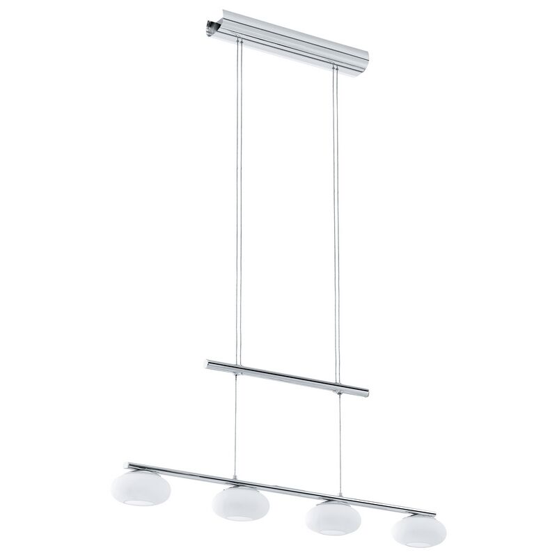 Chrom moderne Pendelleuchte Stahl, Frederico, 4W, 3000K LED