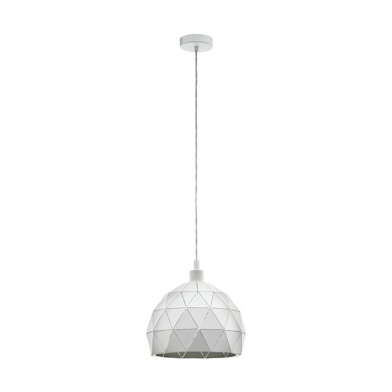 Weiße moderne Pendelleuchte Stahl, Silva