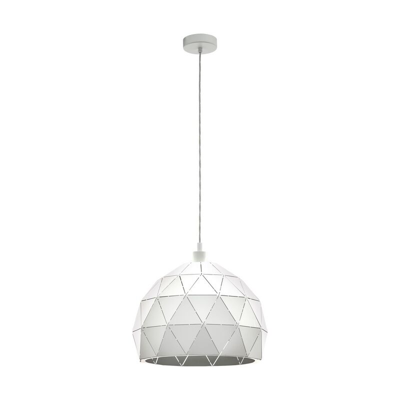 Weiße moderne Pendelleuchte Stahl, Silva