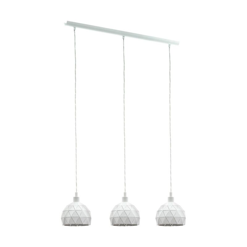 Weiße moderne Pendelleuchte Stahl, Silva