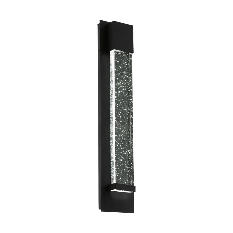 Schwarze moderne Außenleuchte Aluminium, Yvanca, 3W, 3000K LED, IP44
