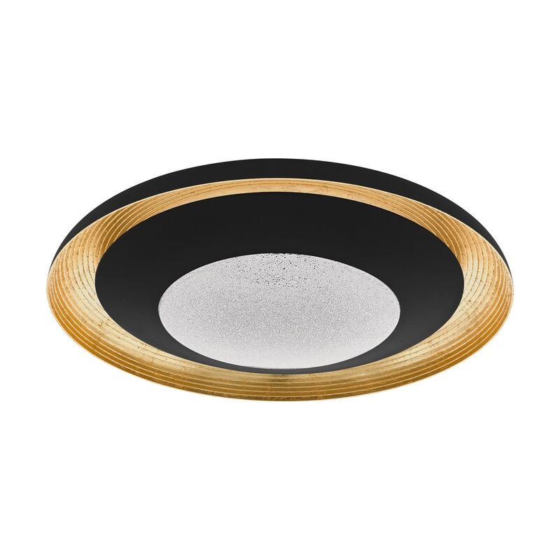 Goldene moderne Deckenlampe Kunststoff, Maddy, 24W, in Lichtfarbe einstellbare LED