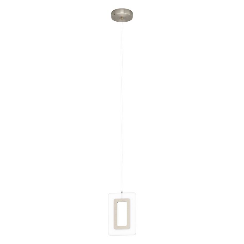 Nickel Pendelleuchte Kunststoff, Niels, 5W, 3000K LED