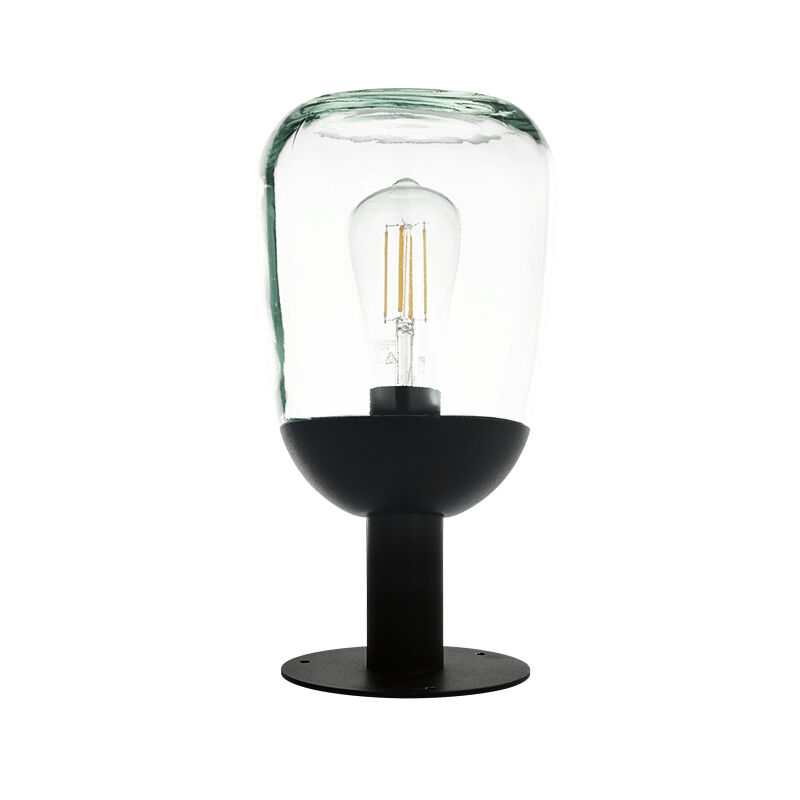 Schwarze moderne Außenleuchte Aluminium, Kerwin, IP44