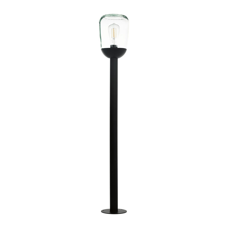 Schwarze moderne Außenleuchte Aluminium, Kerwin, IP44