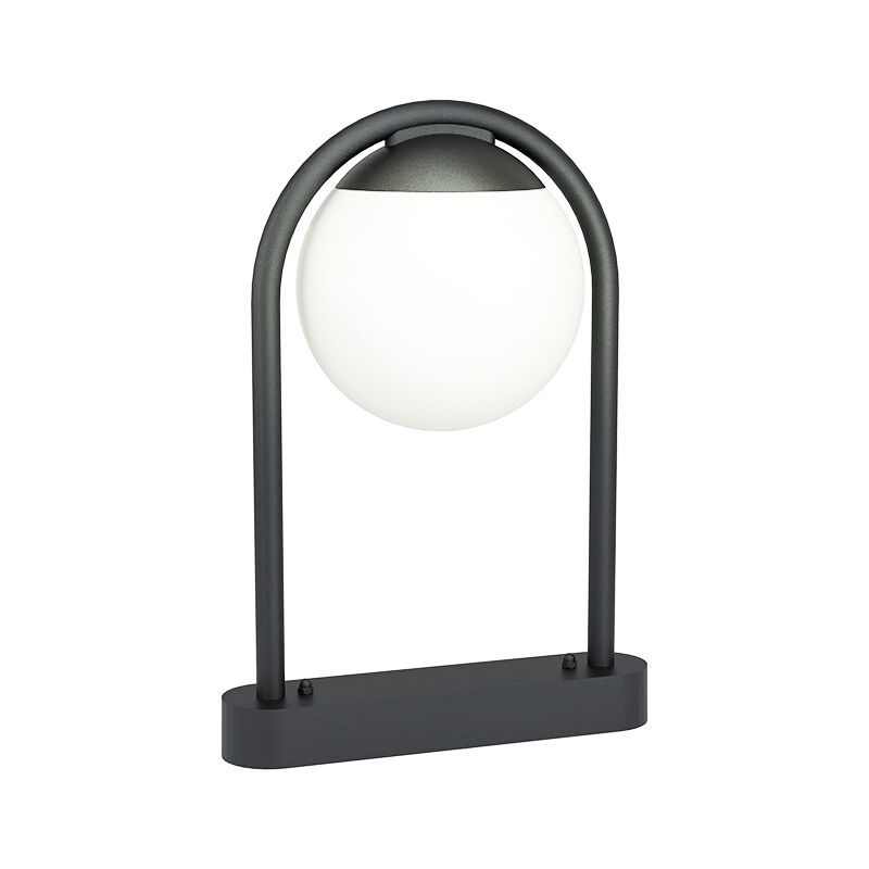 Schwarze moderne Außenleuchte Stahl, Lynne, IP44