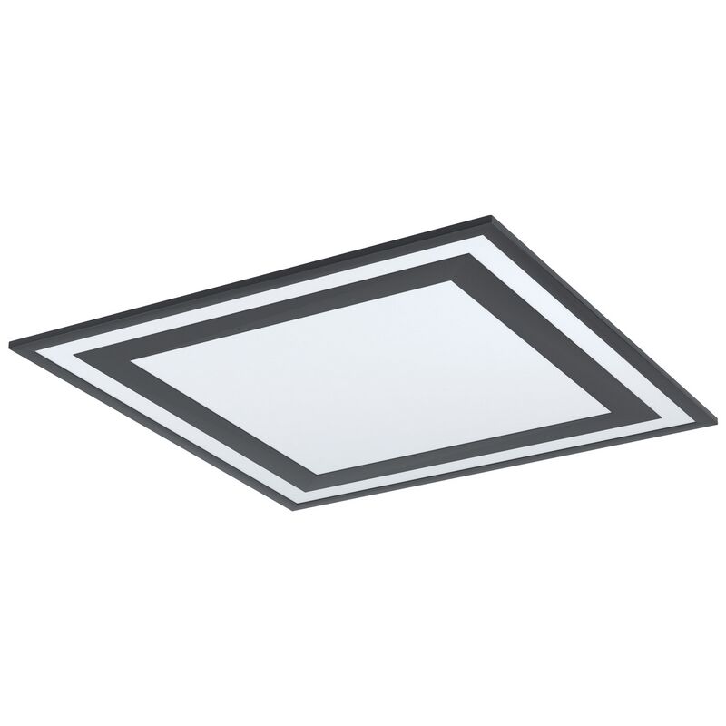 Schwarze moderne Deckenlampe Aluminium, Tirzah, 36W, 4000K LED