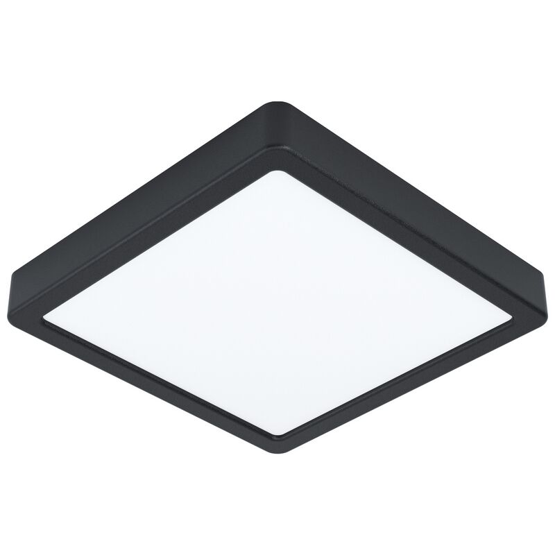 Schwarze Deckenleuchte Stahl, Pascale, 16W, 3000K LED