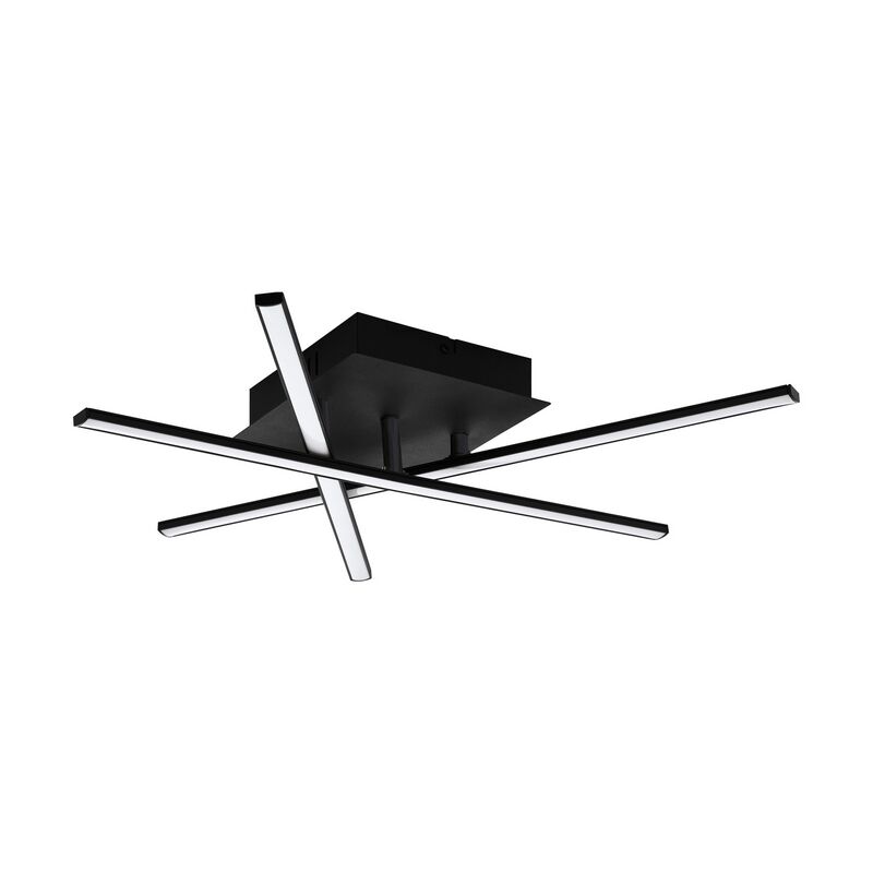 Schwarze moderne Deckenlampe Aluminium, Arantxa, 10W, 3000K LED