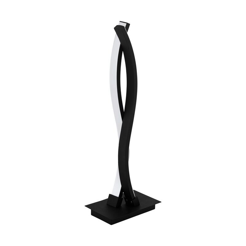 Schwarze moderne Tischleuchte Aluminium, Arantxa, 10W, 3000K LED, mit Schalter