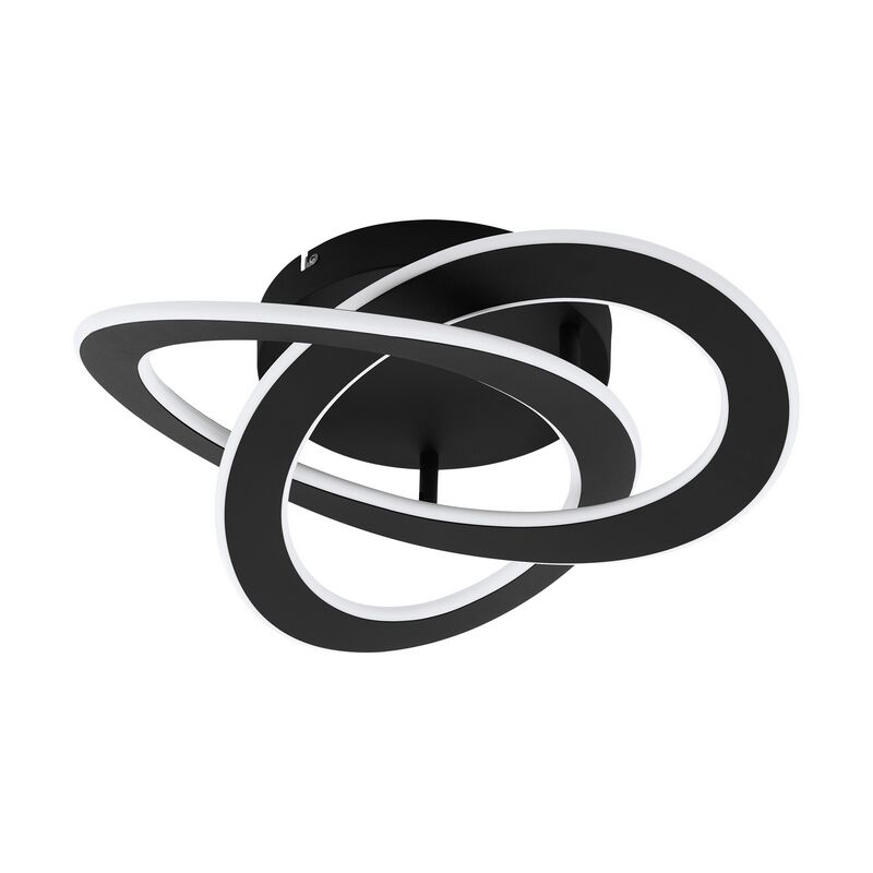 Schwarze moderne Deckenlampe Aluminium, Sikko, 35W, 4000K LED