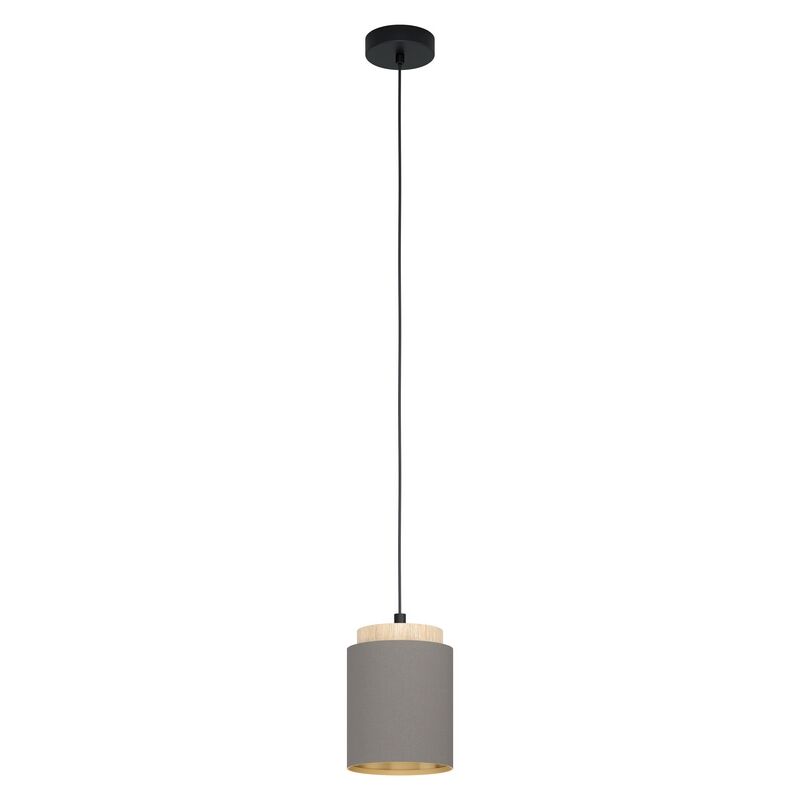 Braune moderne Pendelleuchte Stoff, Gabi