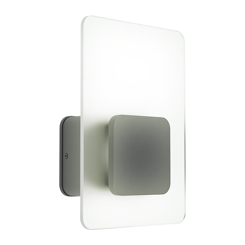 Anthrazit moderne Außenleuchte Kunststoff, Lutske, 10W, 3000K LED, IP44
