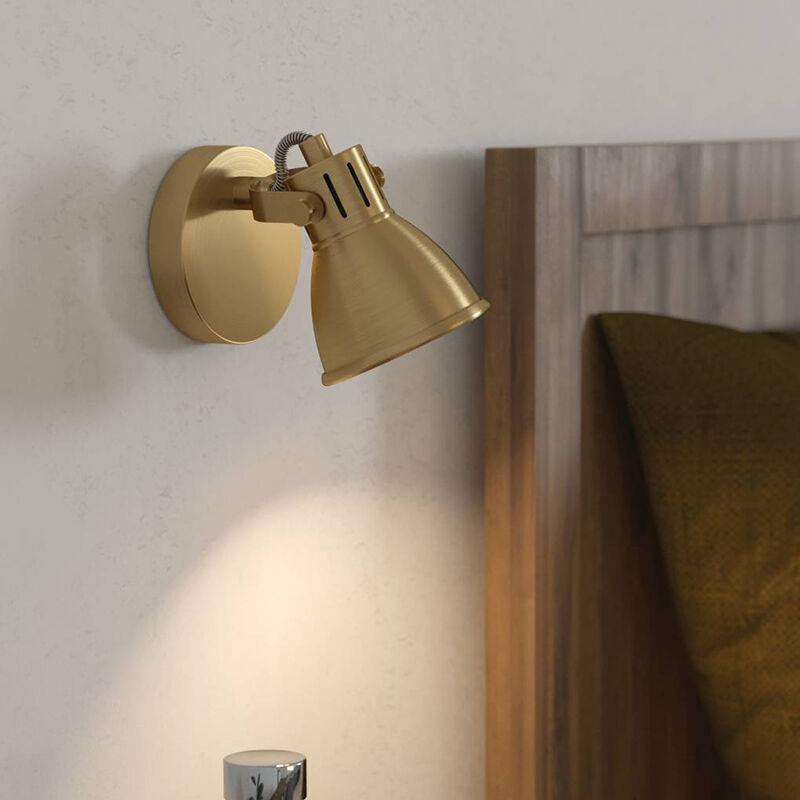 Goldene industrielle Wandstrahler Aluminium, Tinke