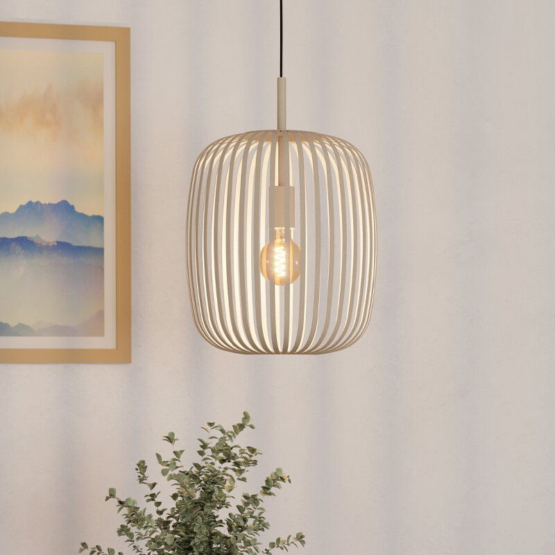 Beige industrielle Pendelleuchte Aluminium, Pietro