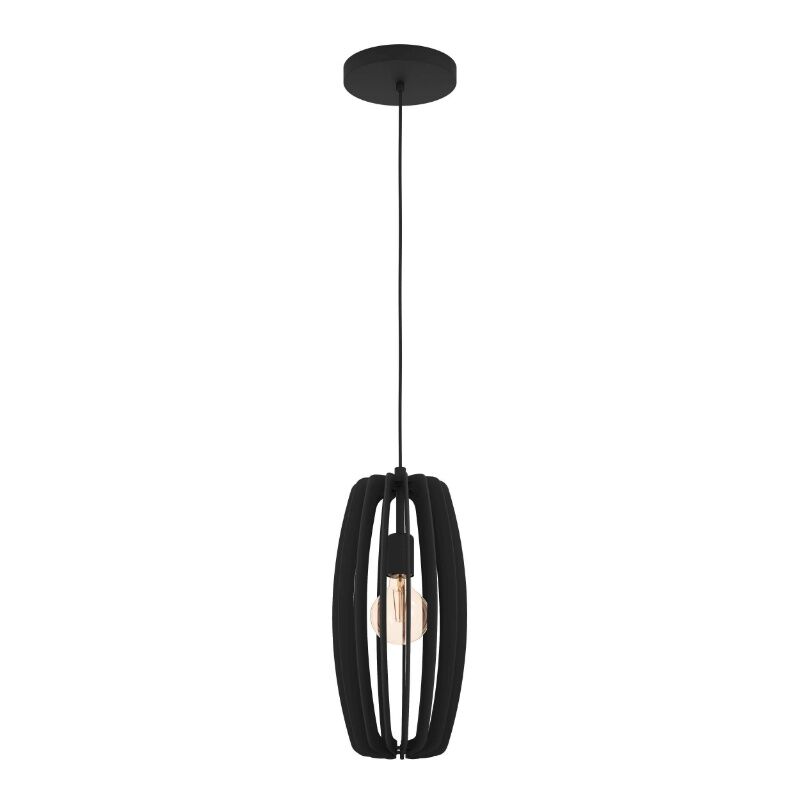 Holz Pendelleuchte Schwarz, Wilko