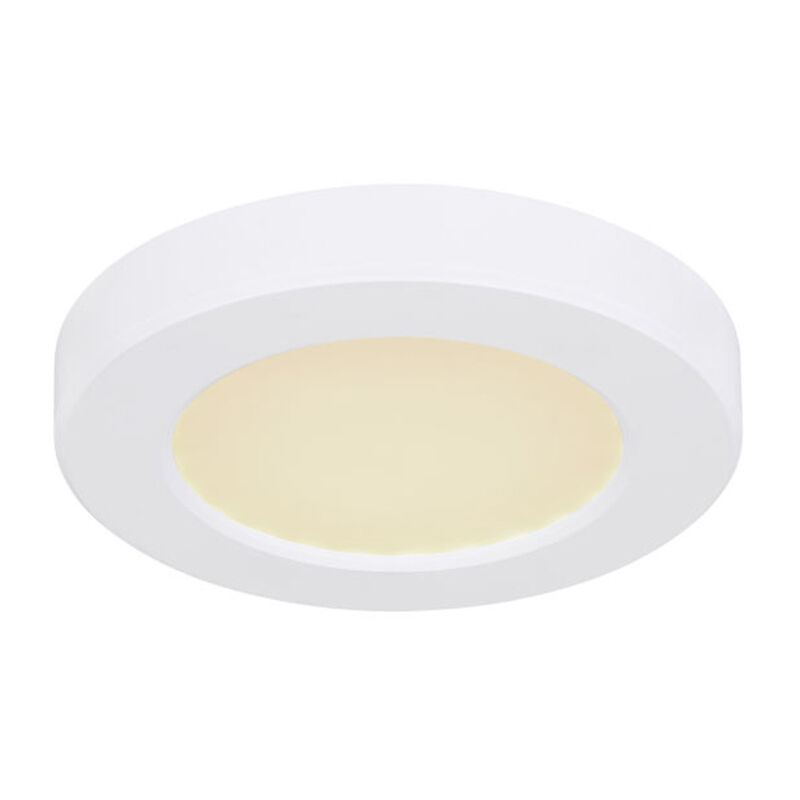 Weiße Deckenlampe Kunststoff, Cage, 6W, in Lichtfarbe einstellbare LED
